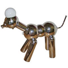 Torino Italian Robot Dog Sculptural Table Lamp