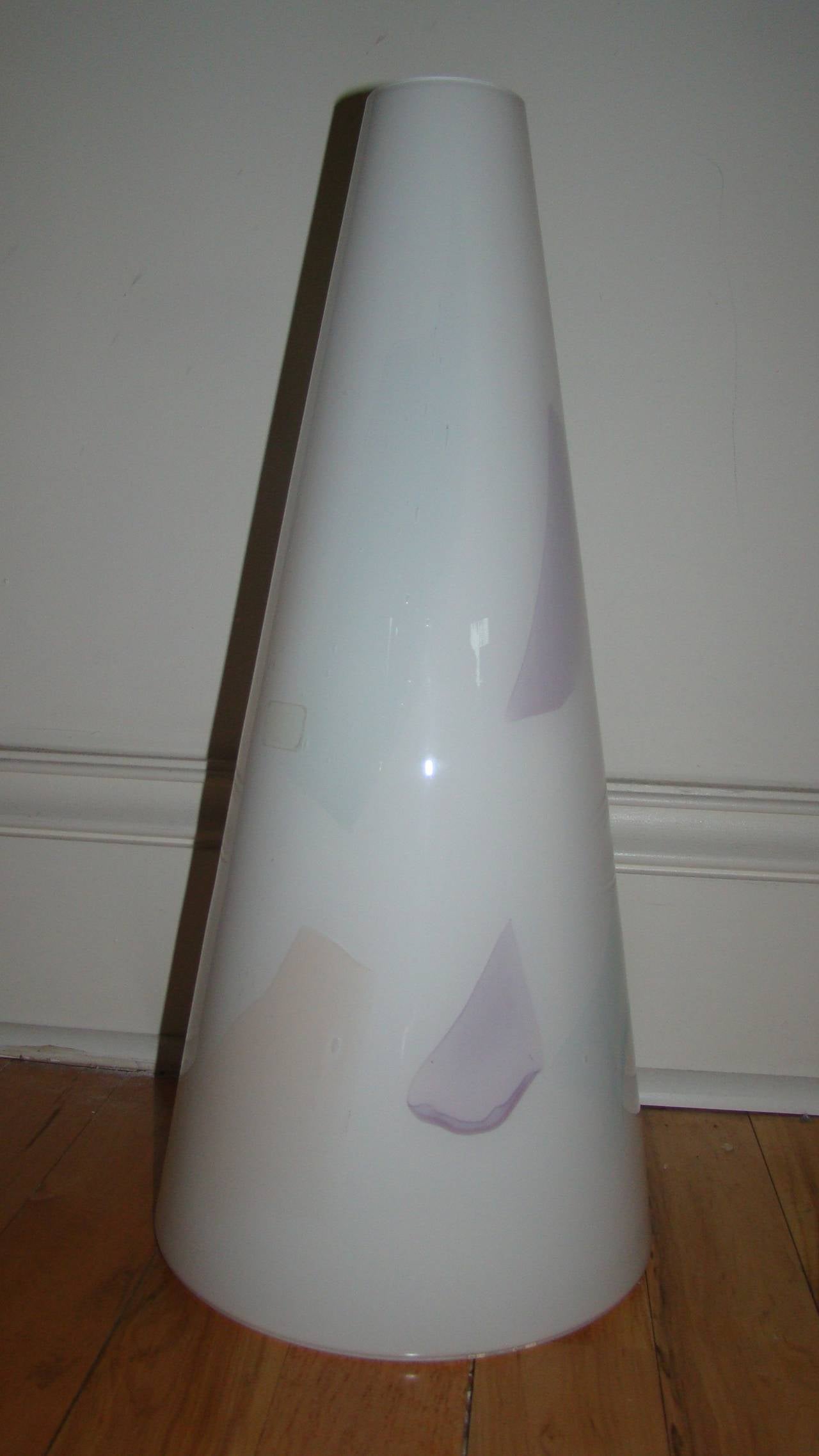 Italian Large Murano Glass Mid-Century Modern Vase