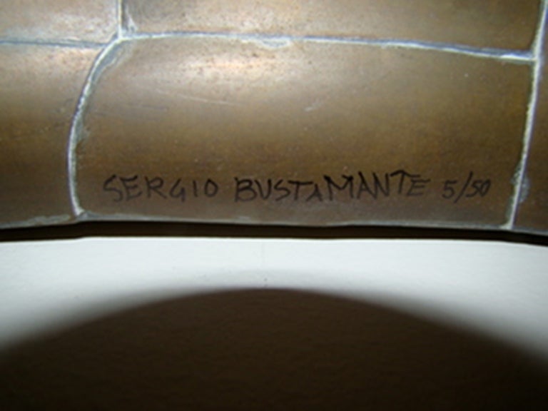 Mid-20th Century Sergio Bustamante Mixed Metal Dolphin Wall Hanging Sculpture