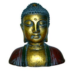 Shakyamuni Buddha Head Iron Sculpture Bust