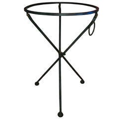 Tripod Mid Century Folding Iron Garden Side Table