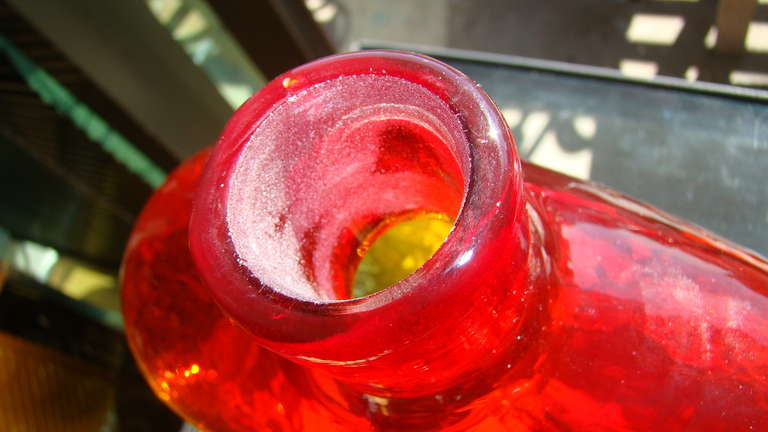 Blenko Glass Wayne Husted Bubble Decanter Model 6310 1