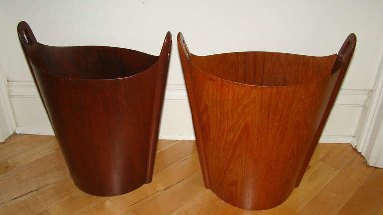 Mid-20th Century P.S Heggen Scandinavian Danish Waste Basket/Umbrella Stand, Pair