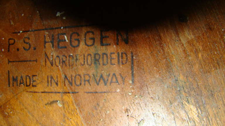 Wood P.S Heggen Scandinavian Danish Waste Basket/Umbrella Stand, Pair