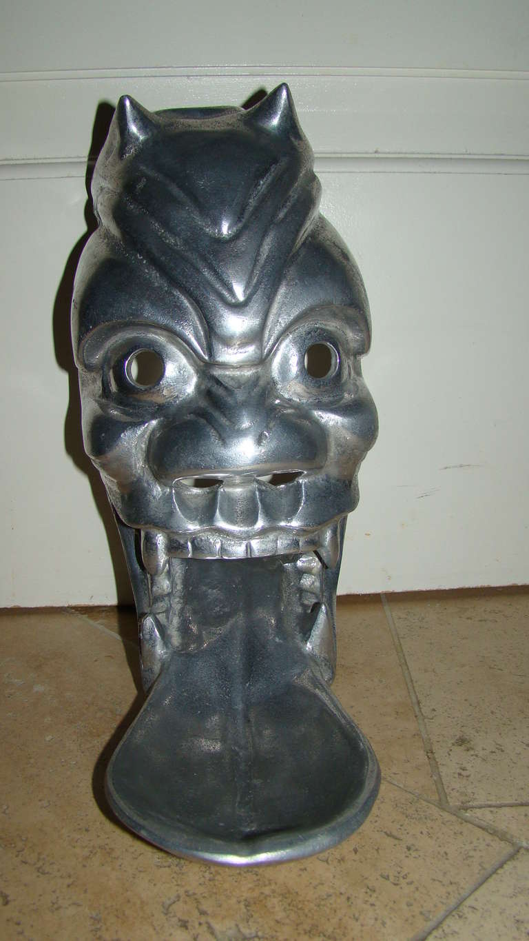 Unknown Arthur Court Aluminum Wall Hanging Mask Sculpture
