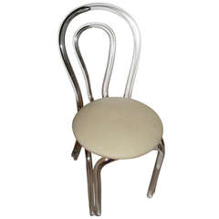 Lucite Sculptural Mid Century Vanity Chair Stool