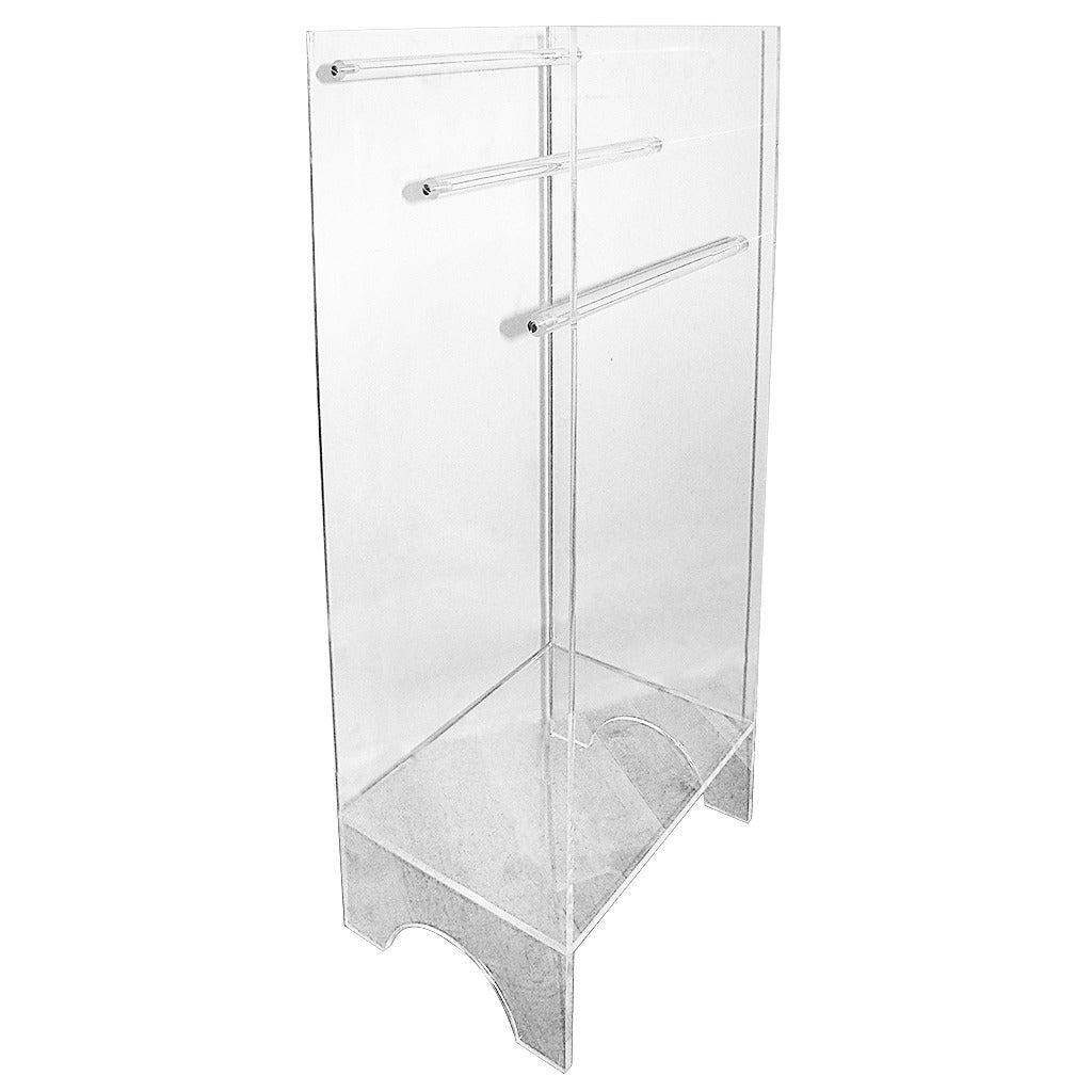 Lucite Sculptural MidCentury Towel Rack Table or Shelf at 1stDibs