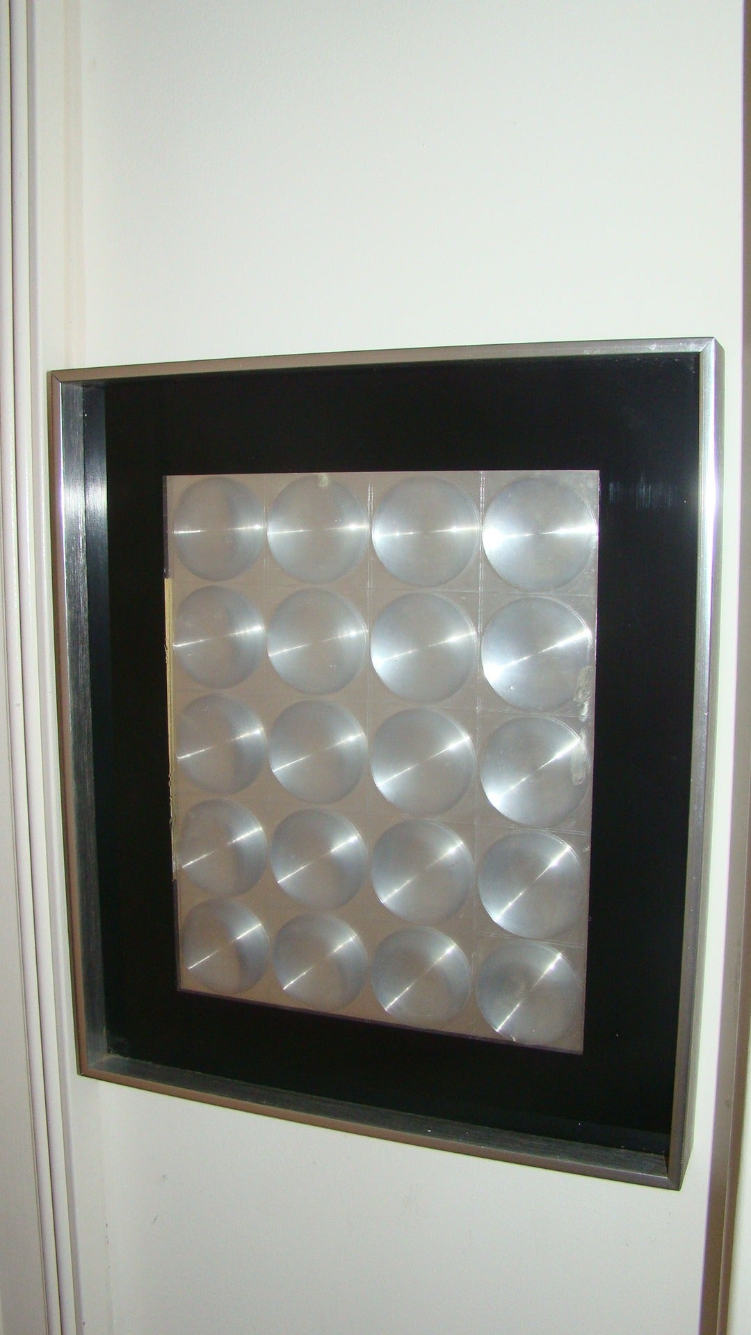 Op Art Mid-Century Wall Hanging Sculpture