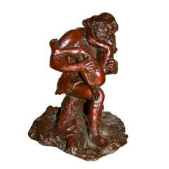 Tallix Foundry Lovers Modernist Bronze Mid Century Sculpture