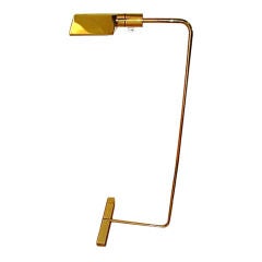 Cedric Hartman Polished Brass Adjustable Reading Floor Lamp
