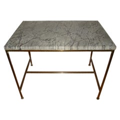 Paul McCobb Brass & Marble Occasional Table for Directional