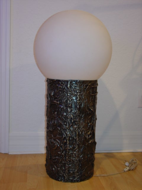 Monumental Brutalist Floor Table Lamp