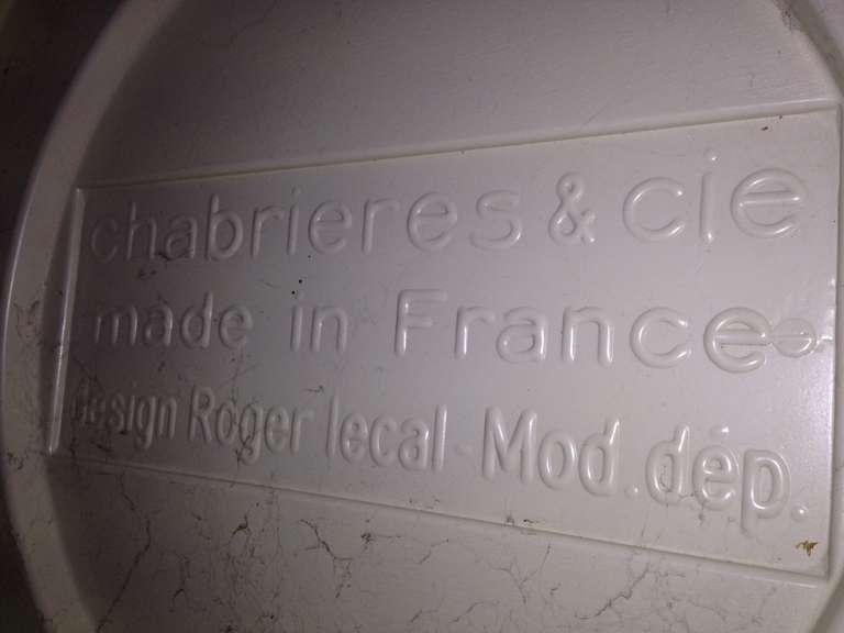 Fiberglass Lipstick French Mid Century Floor Mirror by Roger Lecal