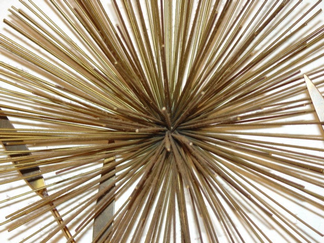 C Jere Brass Sea Urchin Sputnik Metal Wall Sculpture Tree 3