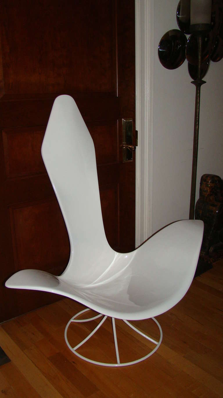 American Laverne Sculptural Mid-Century Tulip Chair