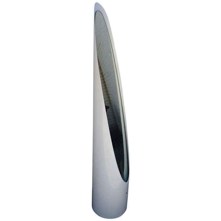 Lipstick French Mid Century Floor Mirror by Roger Lecal
