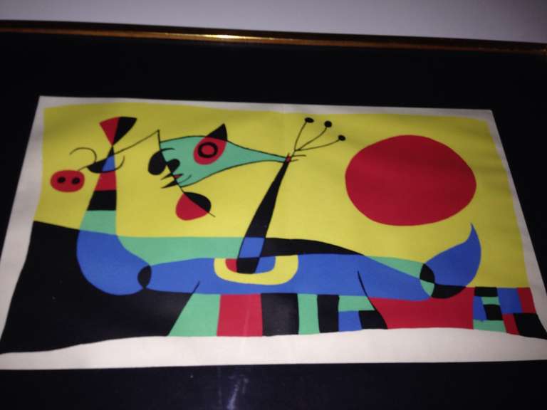 Mid-20th Century Joan Miro Circus Lithograph for Jacques Prevert