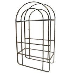 Milo Baughman Chrome & Glass Sculptural Etagere Shelf