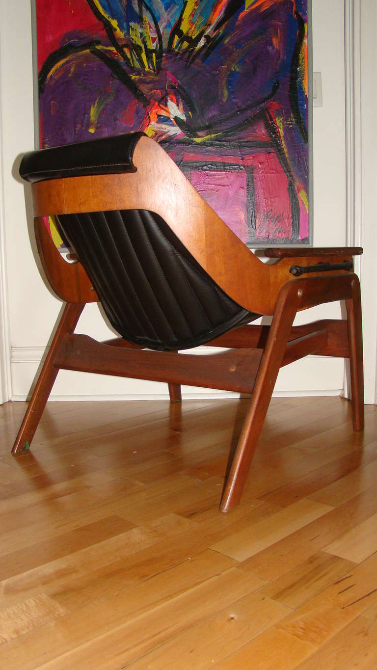 Jerry Johnson Mid Century Modern Sling Lounge Chair 3