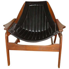 Jerry Johnson Mid Century Modern Sling Lounge Chair
