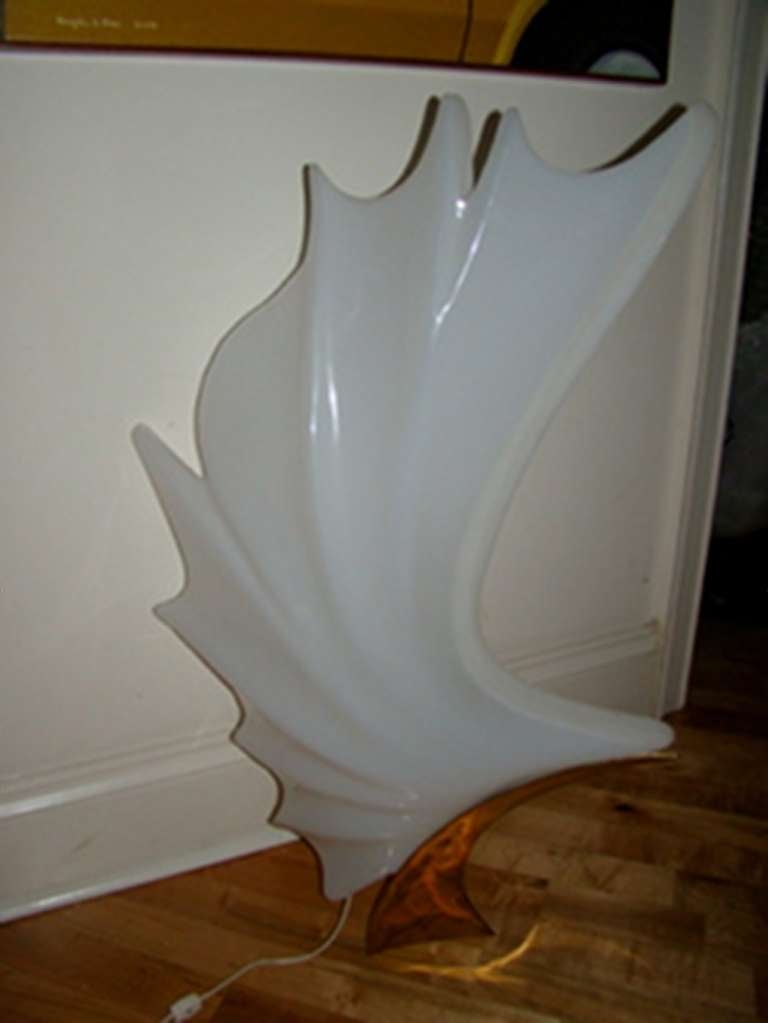 Rougier Large Shell Mid Century Sculptural Table Lamp