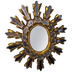 Gold Guild Antique Sunburst Wall Mirror