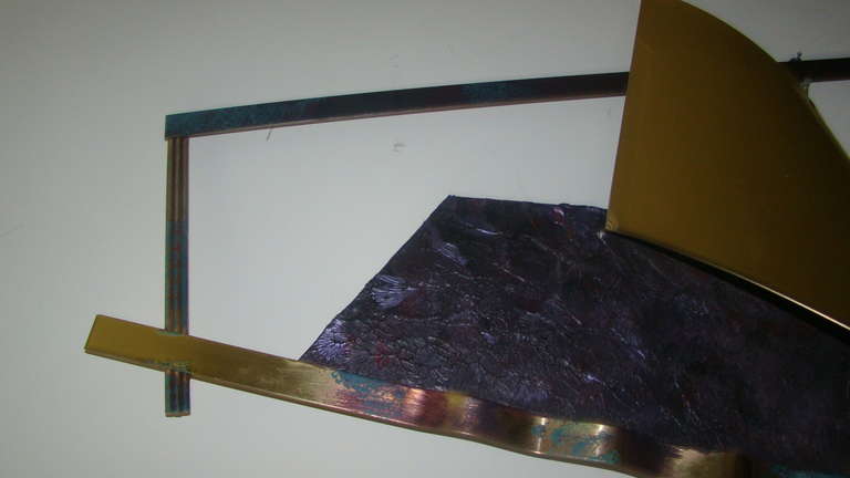 C Jere Brass Wall Hanging Abstract Sculpture 2
