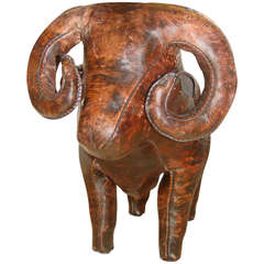 Omersa Leather Ram Stool for Abercrombie & Fitch