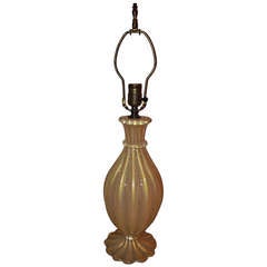 Barovier Murano Glass Cordonato D'oro Table Lamp