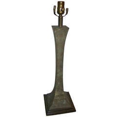 Verdigris Bronze Mid Century Table Lamp Grillo & Tonello 