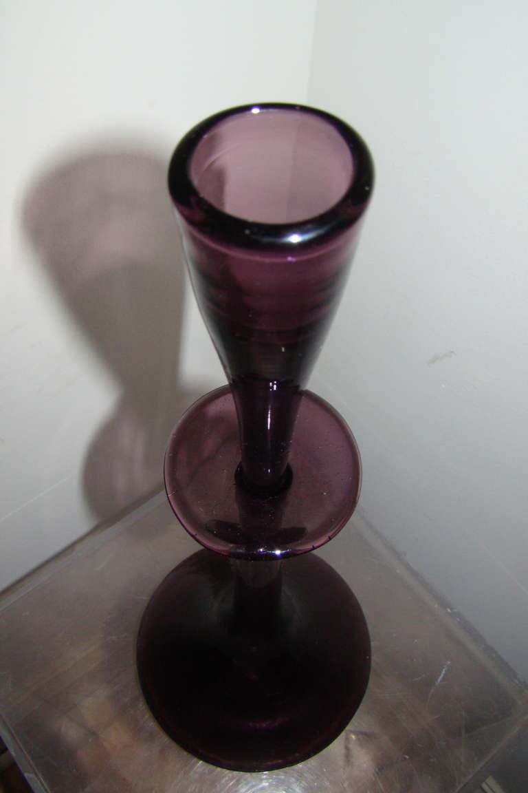 Mid-20th Century Blenko Glass Early Wayne Husted Shot Glass Decanter 6027
