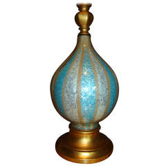 Vintage Mid Century Sparkle Filled Acrylic Table Lamp