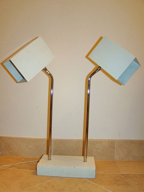 Robert Sonneman Dual Head Table Lamp for George Kovacs