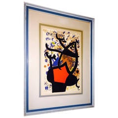 Vintage Joan Miró Modernist Lithograph