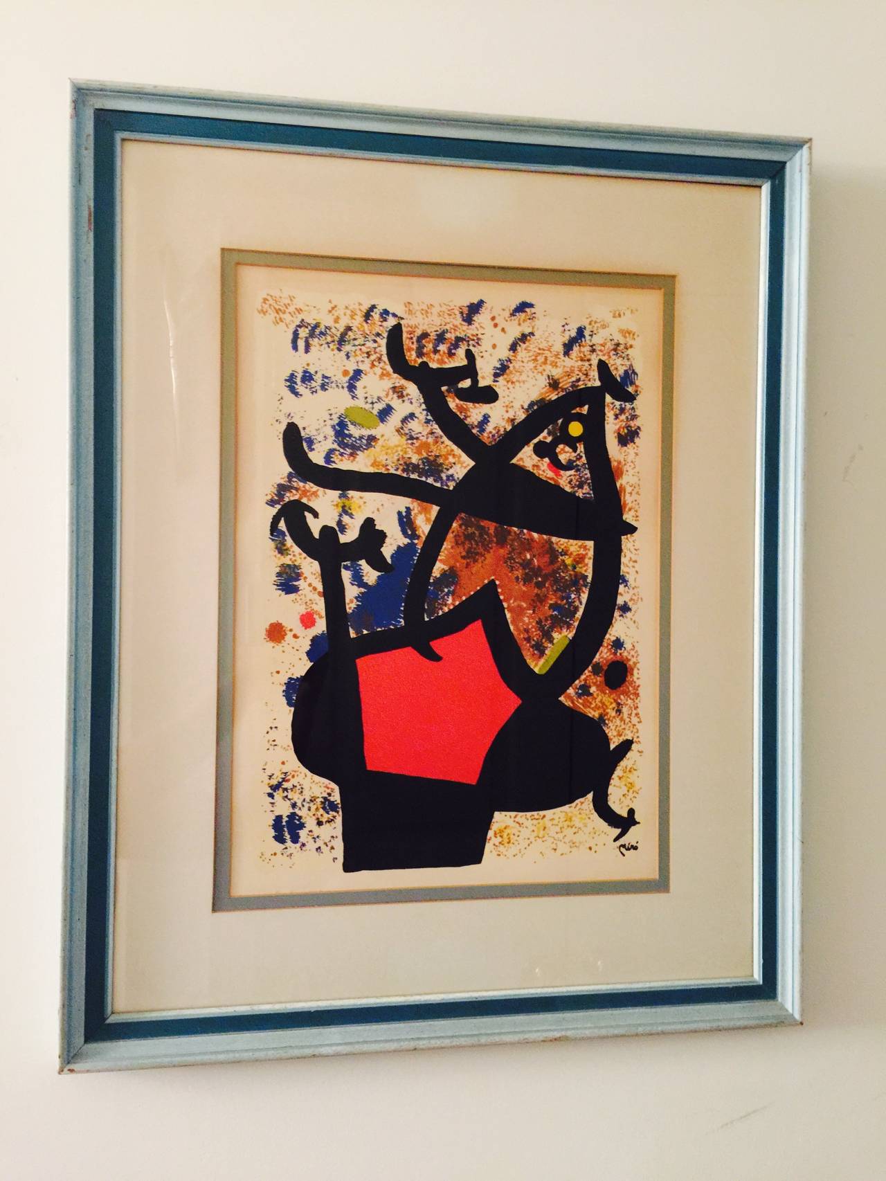 French Vintage Joan Miró Modernist Lithograph