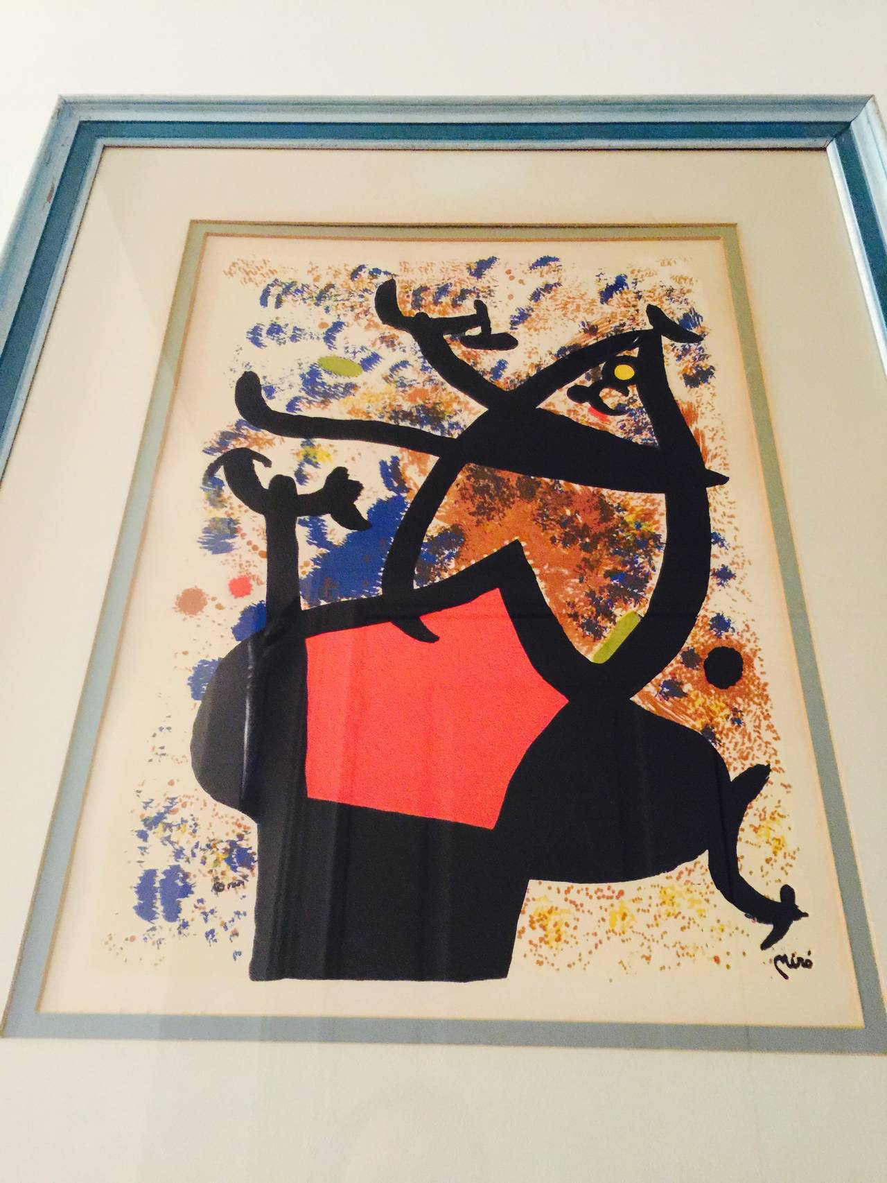 Mid-20th Century Vintage Joan Miró Modernist Lithograph