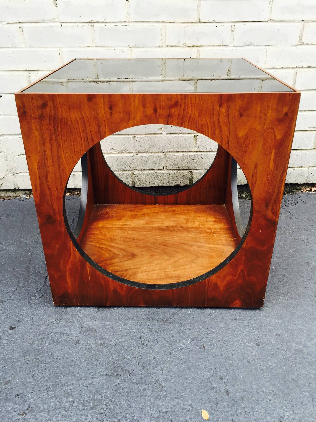 Mid-20th Century Mid-Century Danish Sculptural Lane Cube Table