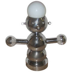 Torino Chrome Modern Baby Robot Lamp