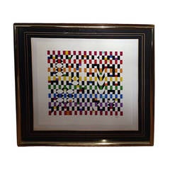 Yaacov Agam Pencil Signed and Numbered Mid Century Lithograph