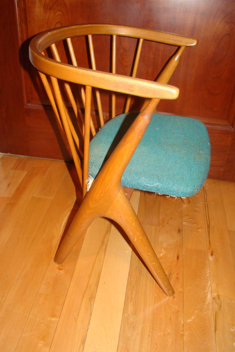 Wood Helge Sibast Danish Modern Child's Chair No 8