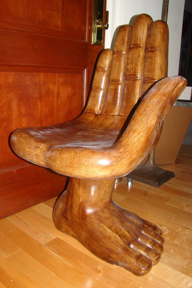 foot shaped chair