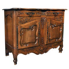 French 19th Century Walnut Buffet from Provence