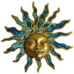 Pepe Mendoza Sun God Wall Hanging Sculpture