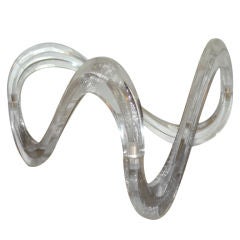Noguchi Influenced Lucite Coffee Table By Haziza