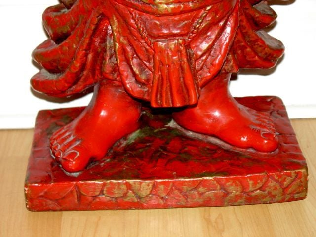 Mid Century Asian Modern Buddha Sculpture In Excellent Condition In Atlanta, GA