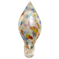 Murano Glass Thick Abstract Colorful Modern Sculpture Murano Glass Thick Abstract Colorful Modern Sculpture