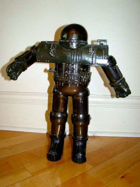 Late 20th Century American Pottery Mid Century Robot Table Sculpture