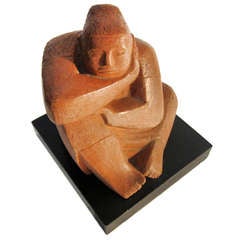 Vintage Terracotta Sculpture - Rosa Castillo