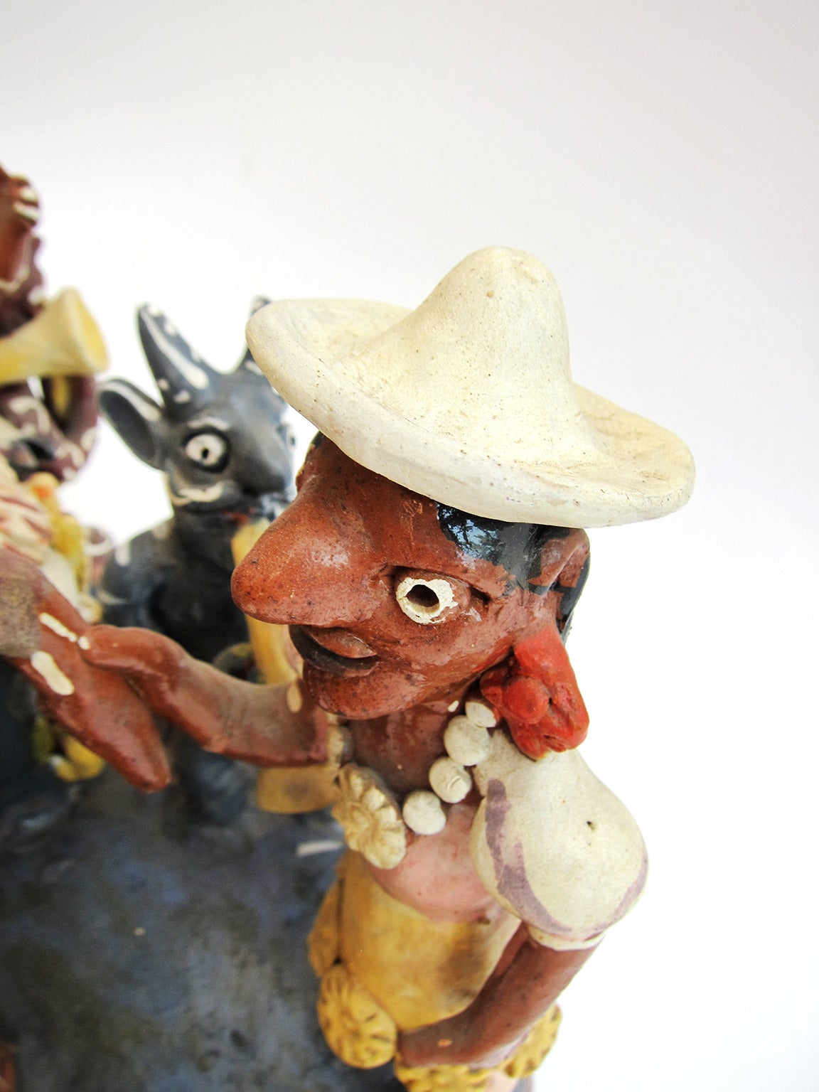 Pottery Tableau, Ocumicho In Good Condition In Mexico City, DF