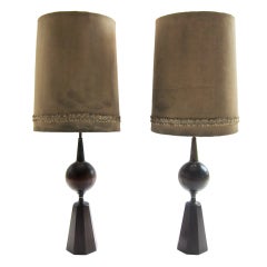 Pair Mid-Century Table Lamps
